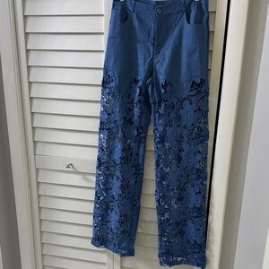 Blue Lace Women's Soft Jeans